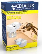 Elizan anti muggen elektrisch apparaat en vloeistof
