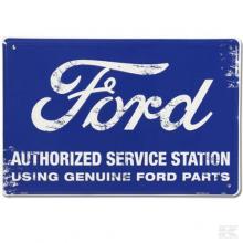 Vintage reclamebord FORD "Authorized service station"