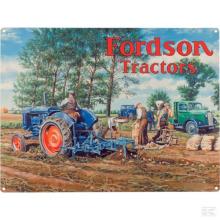 Metalen decoratief bord Fordson tractors