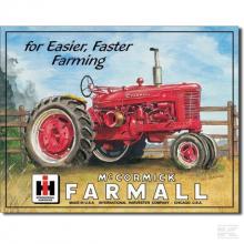 Vintage reclamebord "Farmall for easier faster farming"