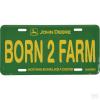 Vintage reclamebord John Deere "Born 2 Farm"