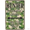 decoratief bord hobby hunter parking only