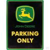 groen parkeerbord john deere parking only