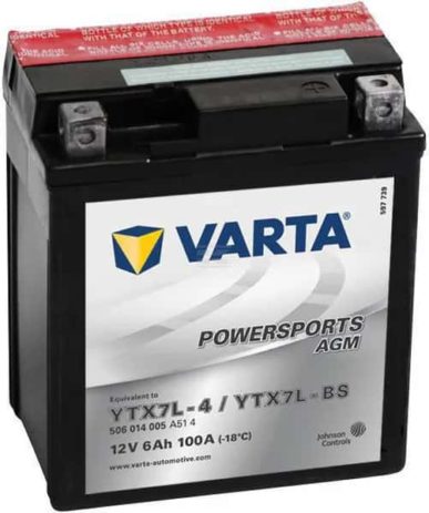 Accu 12V 6Ah 100A AGM Powersports VARTA
