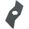 verticuteermes 2 tands versnippermes 200 mm asgat 25,4mm