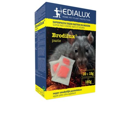 Brodilux Pasta, muizen en rattengif