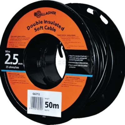 Gallagher aardingskabel 50m AKO koordverbinder 6 mm