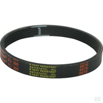 Ribbenband 6PJ309 platte riem