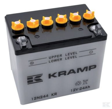 Accu 12V 24Ah 225A Kramp +links