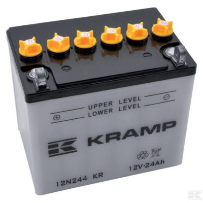 Accu 12V 24Ah 225A Kramp +links