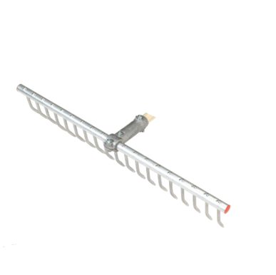 Aluminium inzaaihark met 19 tanden, lengte 60 cm.