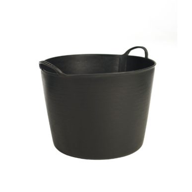 Flexi tub zwart 42 liter, kunststof waterdichte draagmand of metserkuip