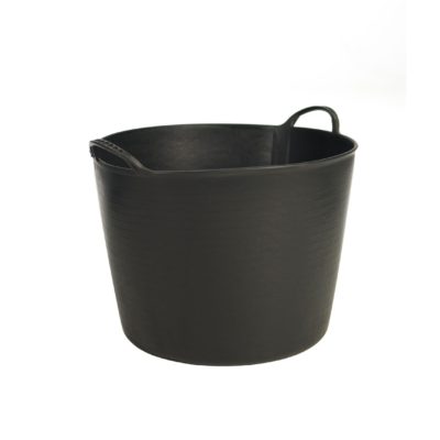 Flexi tub zwart 42 liter, kunststof waterdichte draagmand of metserkuip