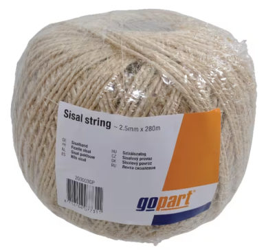 Sisal paktouw 2,5 mm x 60 m