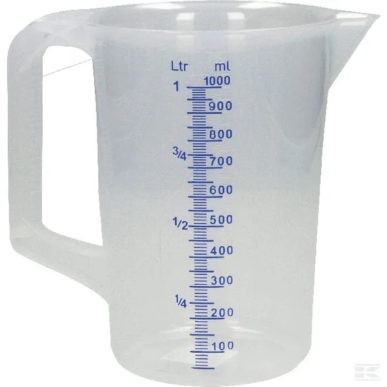 Maatbeker 1,0 l PP