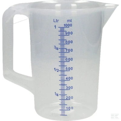 Maatbeker 1,0 l PP