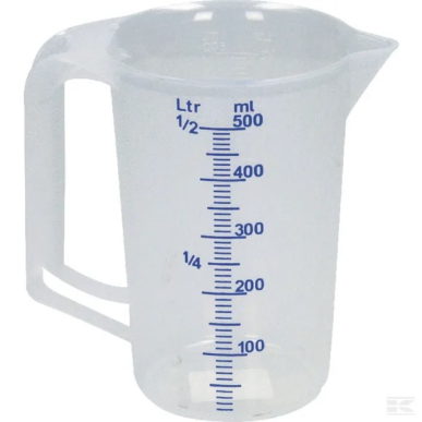 Maatbeker 500 ml PP maatbeker 500 ml van Hünersdorff
