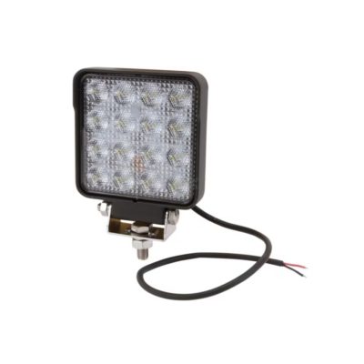 Werklamp led, 25W, 3.040 lm, vierkant, 10-30V, 108x48x108 mm, breedstraler, 16 leds, Kramp
