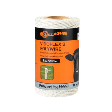 Gallagher Powerline wit Vidoflex 3 / 200 meter