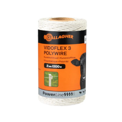 Gallagher Vidoflex 3 PowerLine wit 200m Gallagher Powerline wit Vidoflex 3 / 200 meter