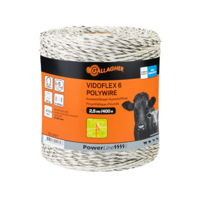 Gallagher Vidoflex 6 Powerline wit / 400 meter