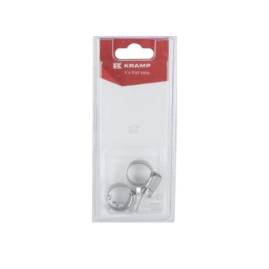 Verpakking met 2 slangklemmen 13 tot 19 mm