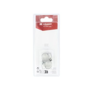 Verpakking met 2 slangklemmen 5 tot 8 mm
