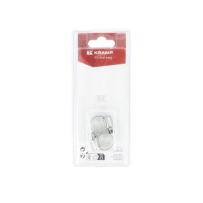 Verpakking met 2 slangklemmen 5 tot 8 mm