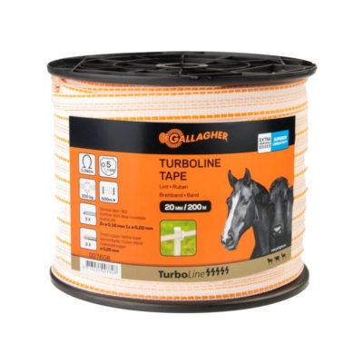 Gallagher TurboLine lint 20 mm wit 200m Gallagher TurboLine lint 20 mm wit 200m