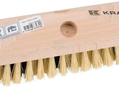 Schuurborstel 22x6,5 cm met fiber haren