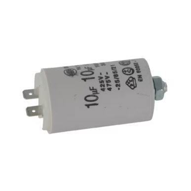 Condensator 10 µF met stekkers