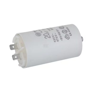 Condensator 20µF stekkeruitv.