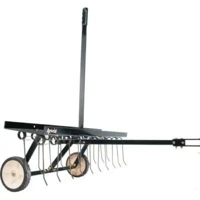 Agri-fab getrokken verticuteerhark 100 cm breed voor achter een zitmaaier.