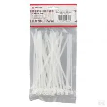Witte kabelbinders 50 stuks