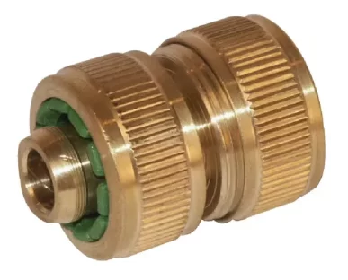 Messing slangverbinder voor darmen tot 15 mm