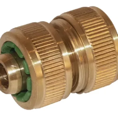Messing slangverbinder voor darmen tot 15 mm