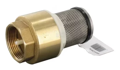 Voetklep met filter voor aanzuig. aansluiting 1 1/4 duim of 5/4 duim