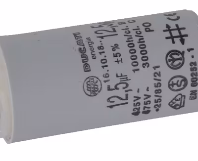Condensator 12,5 µF met stekkers