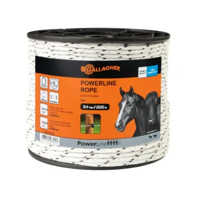 Gallagher PowerLine cord wit 200m Gallagher PowerLine cord wit 200m